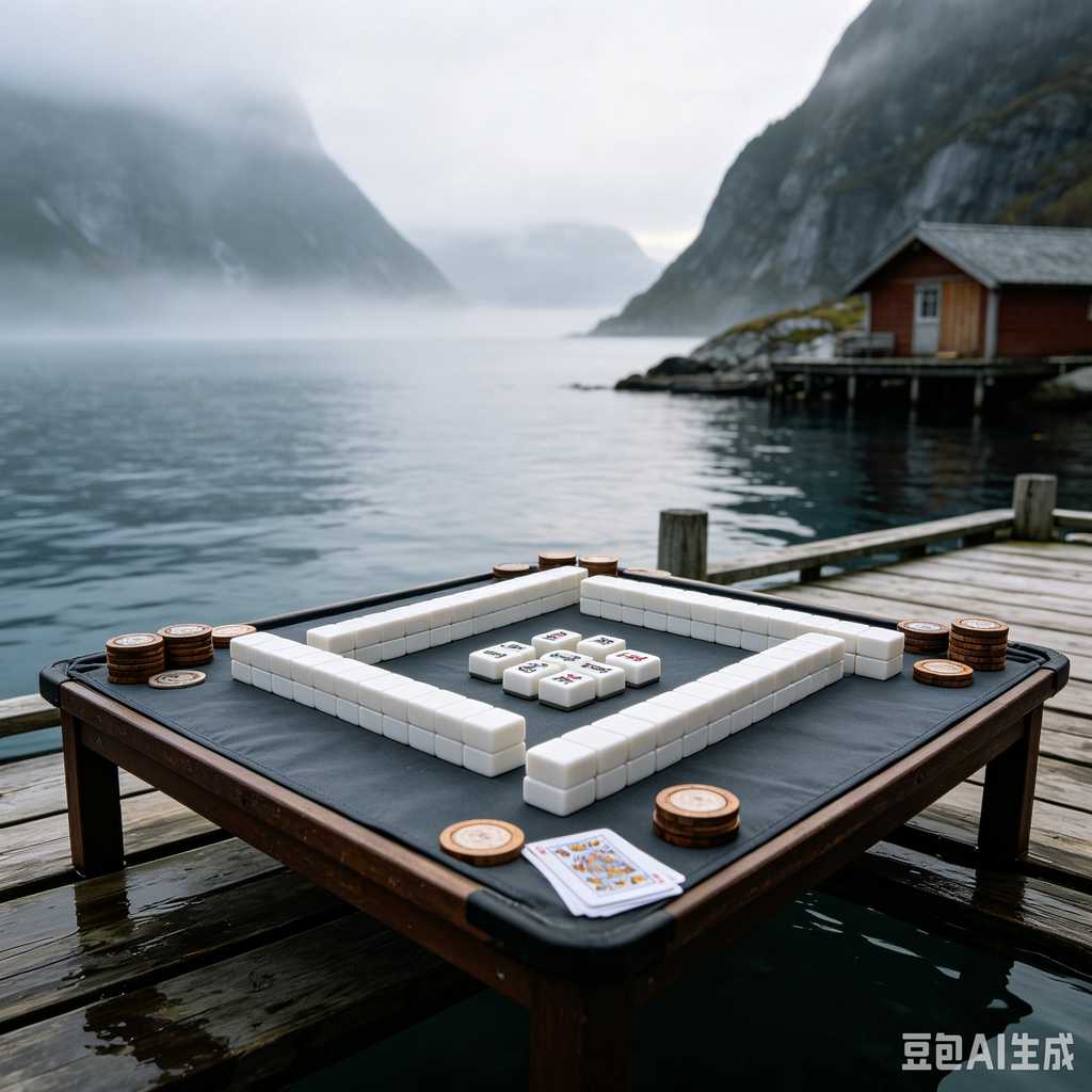 stylish text mahjong set
