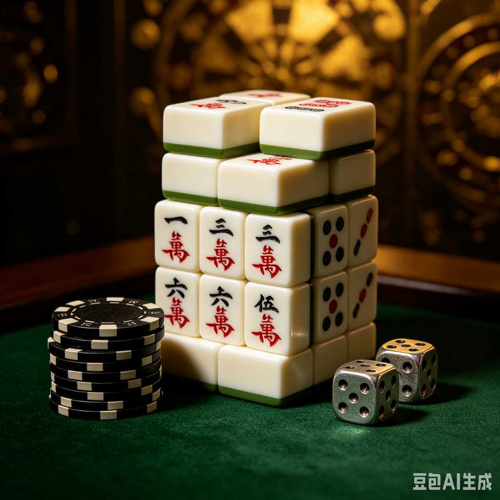 saturated color mahjong set print